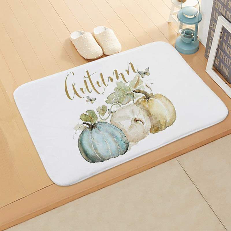 Grateful Fall Floor Mats Autumn Pumpkins