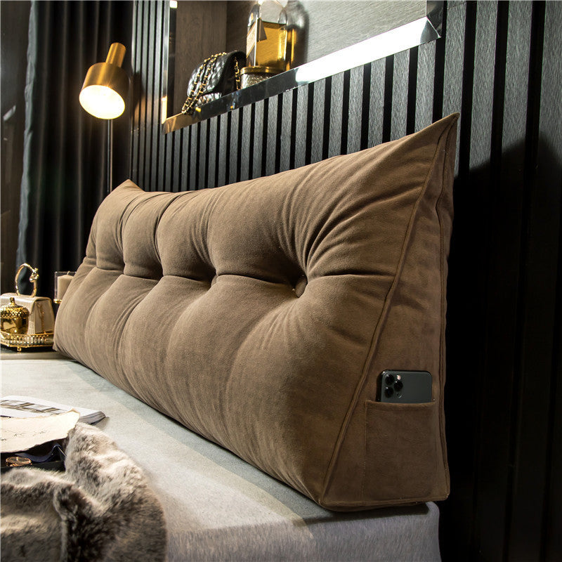 Luxury Wedge Pillow Brown