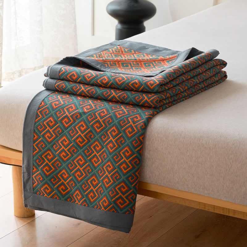 100% Cotton Quilt - Vintage Japanese Design Reversible