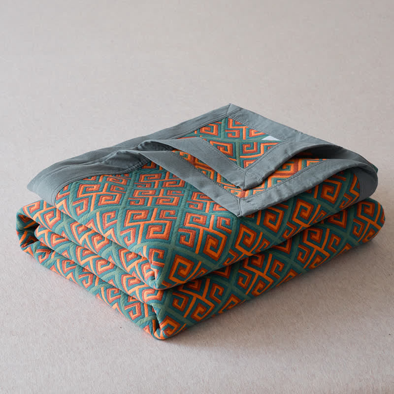 100% Cotton Quilt - Vintage Japanese Design Reversible