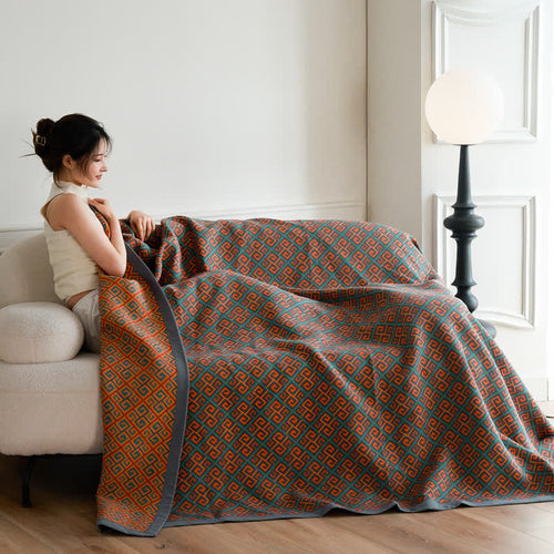 100% Cotton Quilt - Vintage Japanese Design Reversible