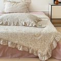 Woodland Muslin Quilt – Ruffle Edge Cotton Bedding