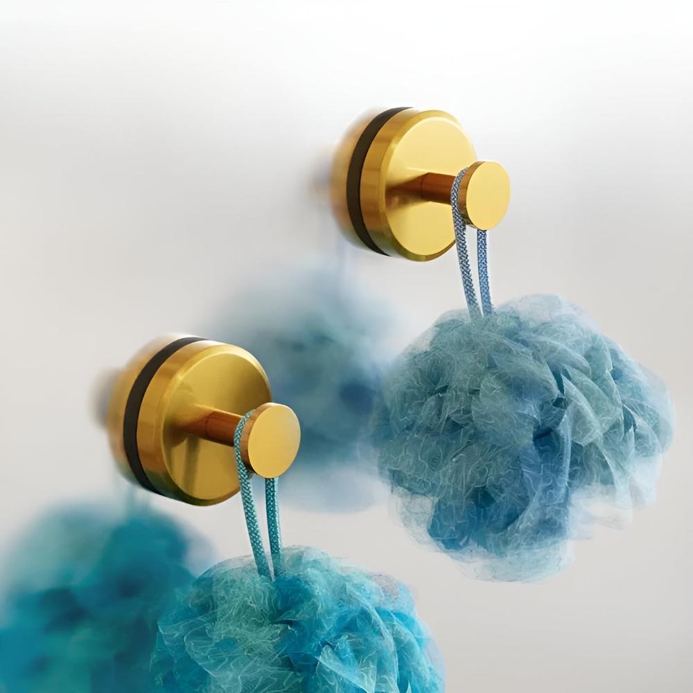 Grip Lock Shower Hooks Gold