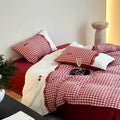 Gingham Cotton Bedding Set – 100s Cotton