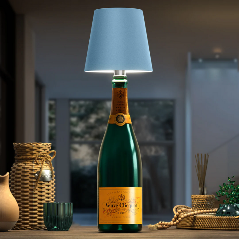 Wireless Bottle Lamp Blue