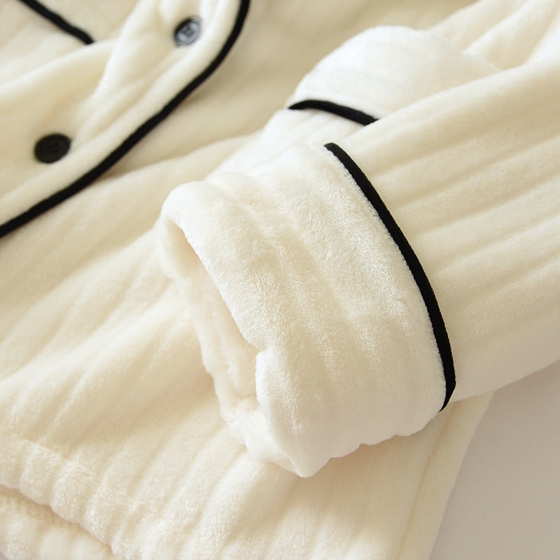Coral Fleece Pajama Set for Men & Women