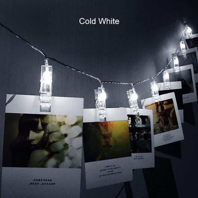 LED String Lights With Photo Clippers
