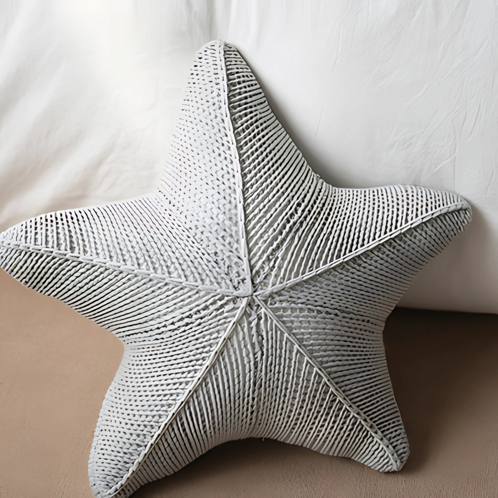 Starfish Hand-Knitted Cushion Sandy Shore