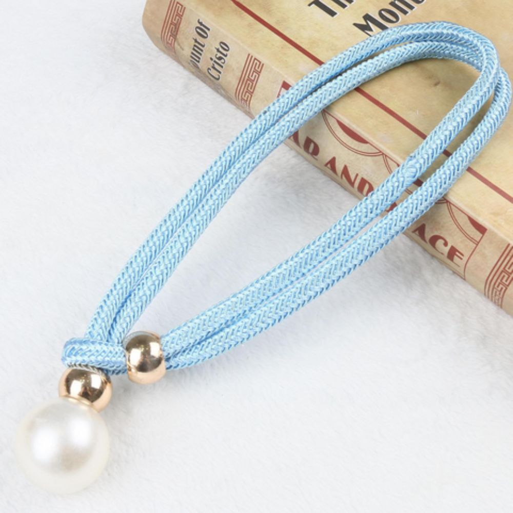 Lustrous Pearl Curtain Tie Back | 2 Pcs Set Blue