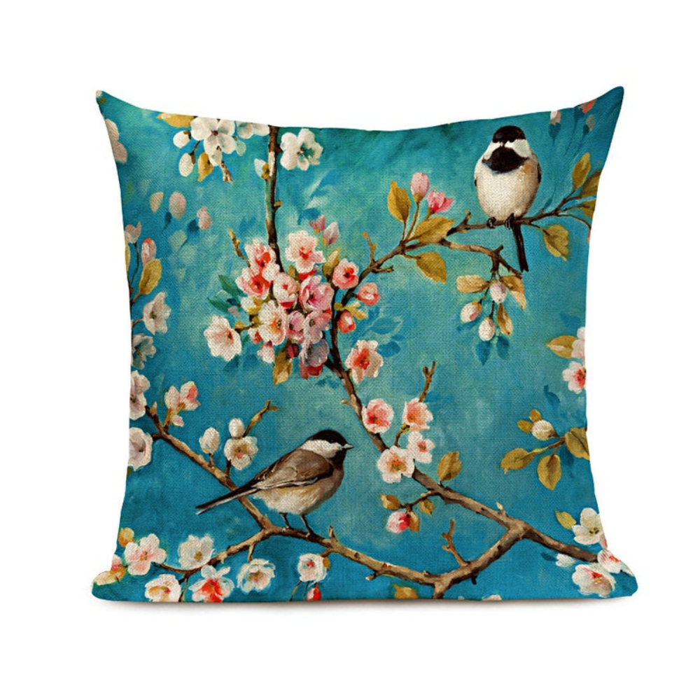Feathered Floral Cushion Covers Harmony