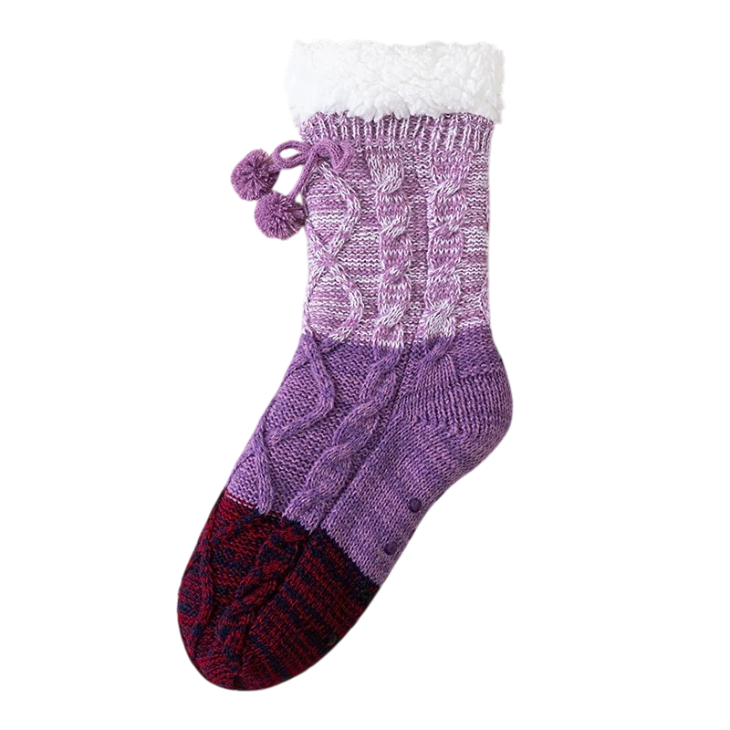 The Nordic Cozy Socks Purple One Size (Women)