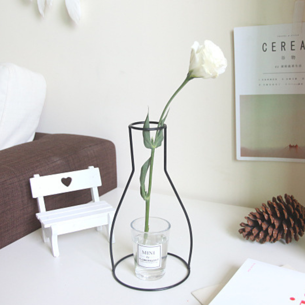 Iron Line Table Vase Vintage