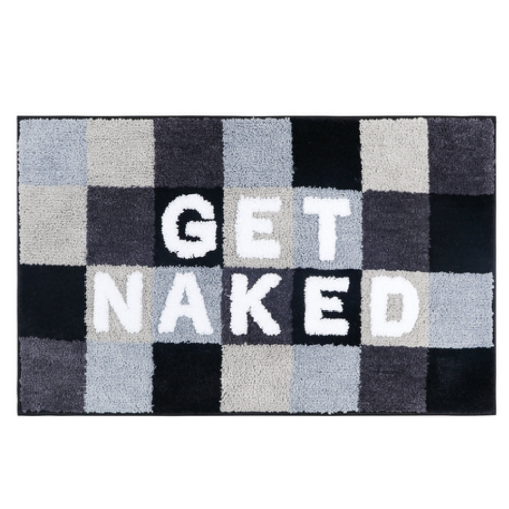 "Get Naked" Funny Bathroom Mat Check Mate