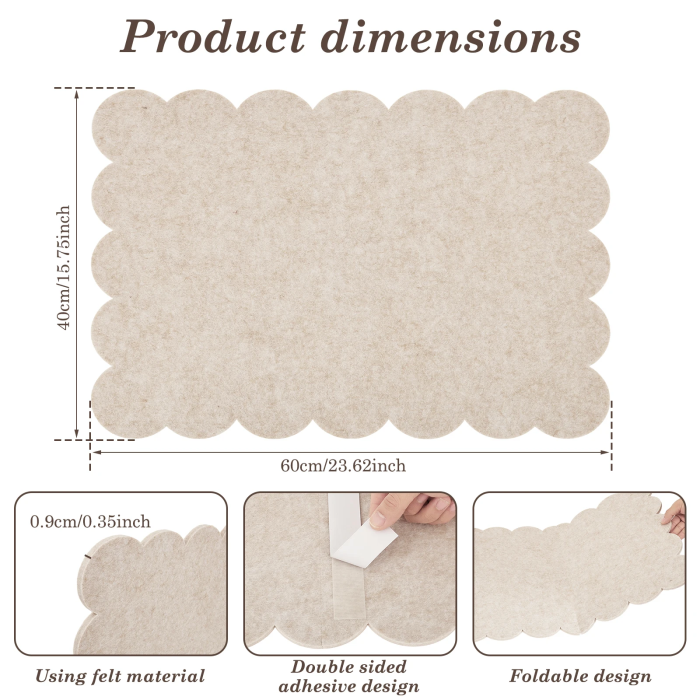 Scalloped Felt Vision Board