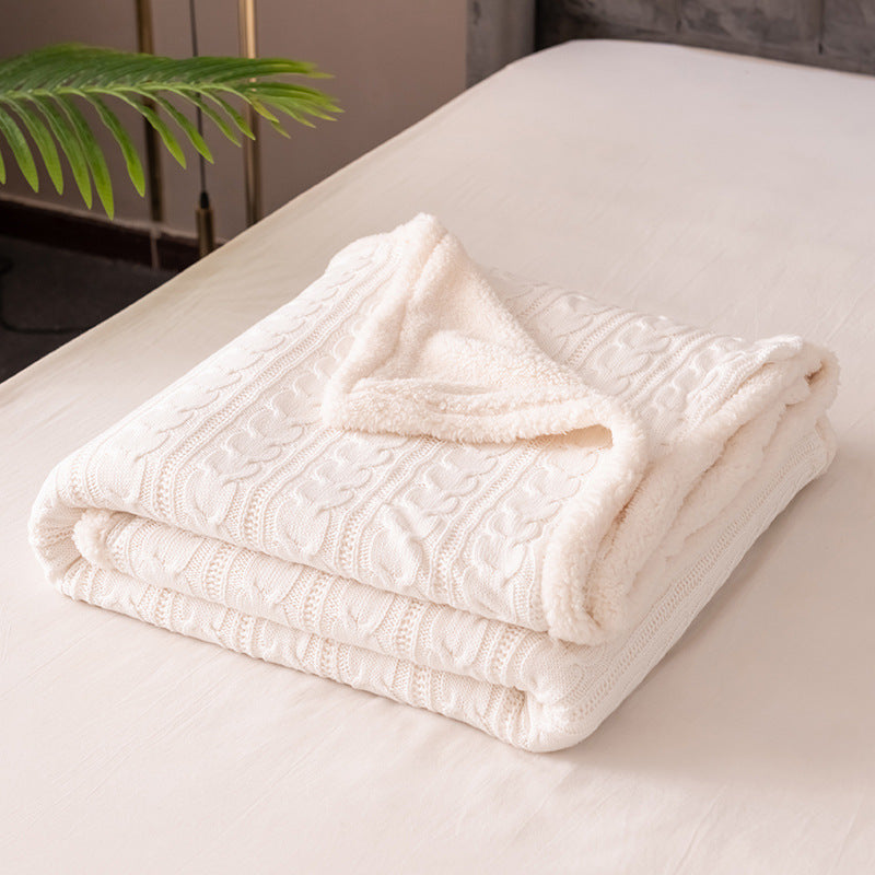 Nordic Winter Throw White