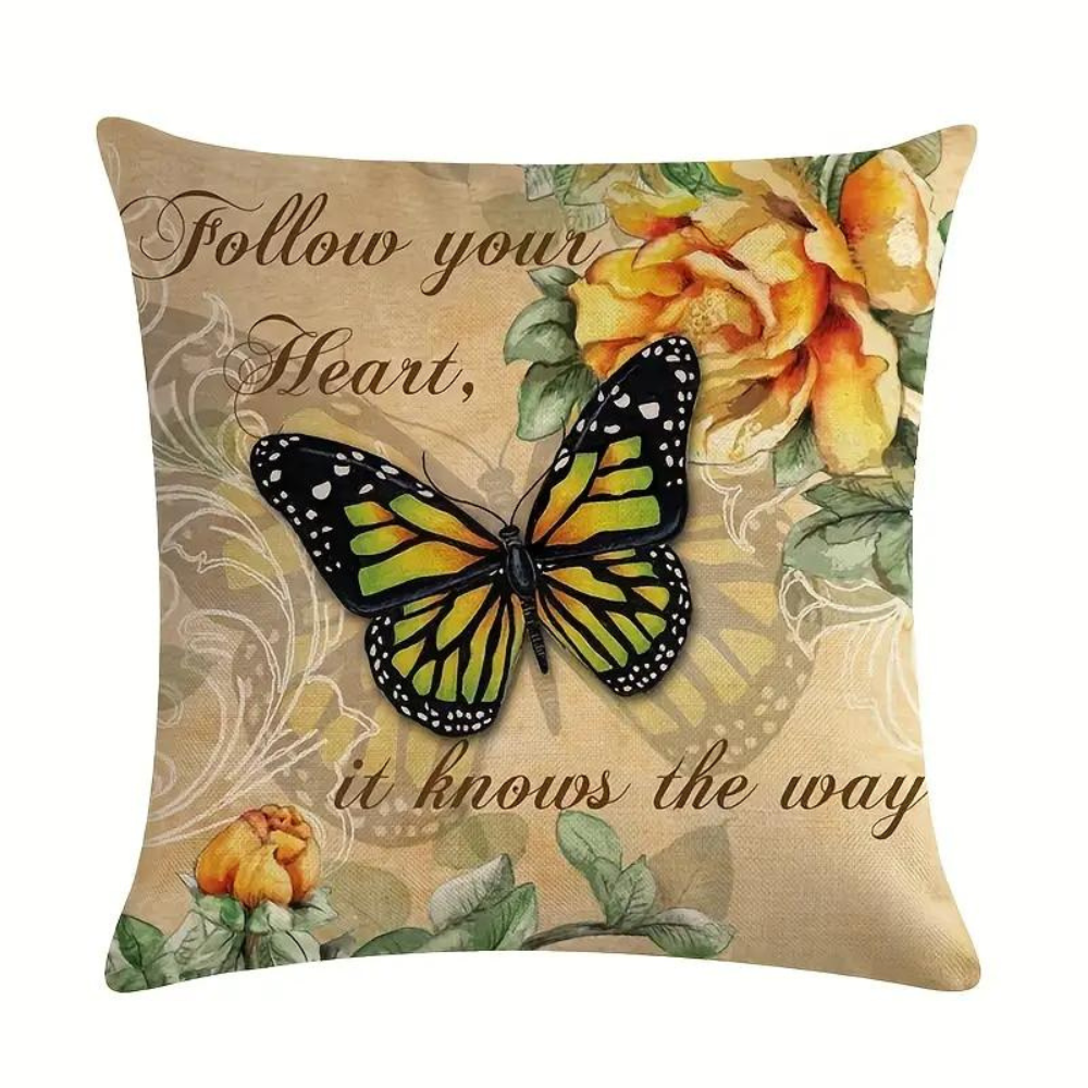 Rustic Butterfly Cushion Covers Butterfly Blooms