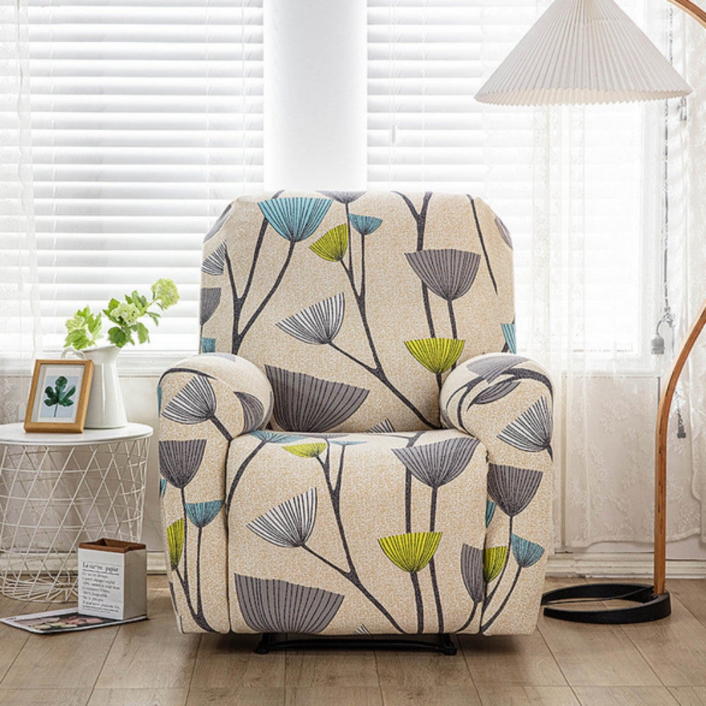 Floral Recliner Sofa Cover Blossomia