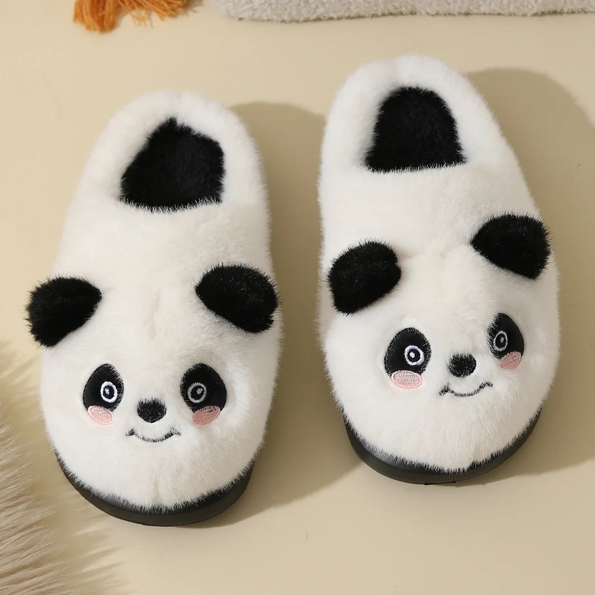 Women's Cozy Panda Plush Slippers