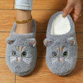 Women Cat Plush Slippers