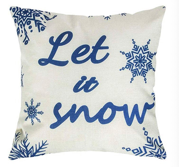 Winter Time Cushion Covers Let It Snow