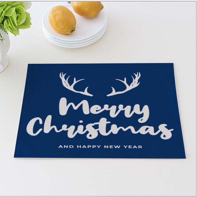 Winter Time Dinner Mats Merry Christmas & Happy New Year