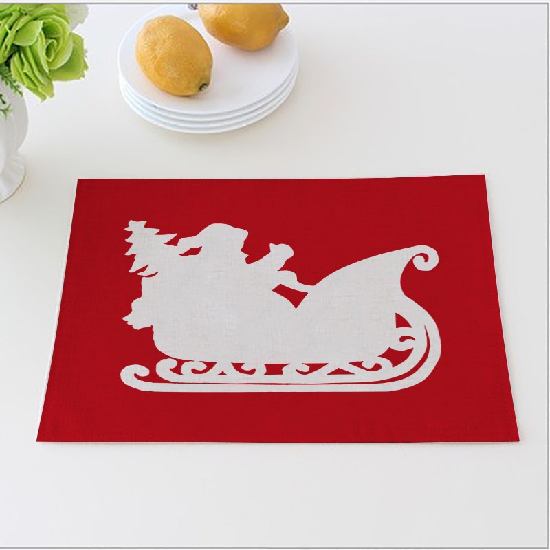 All I Want For Christmas Dinner Mats Santa's Sleigh