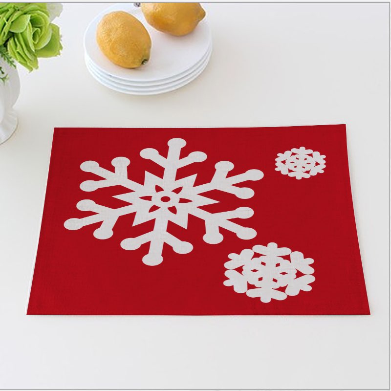 All I Want For Christmas Dinner Mats Light Flurry