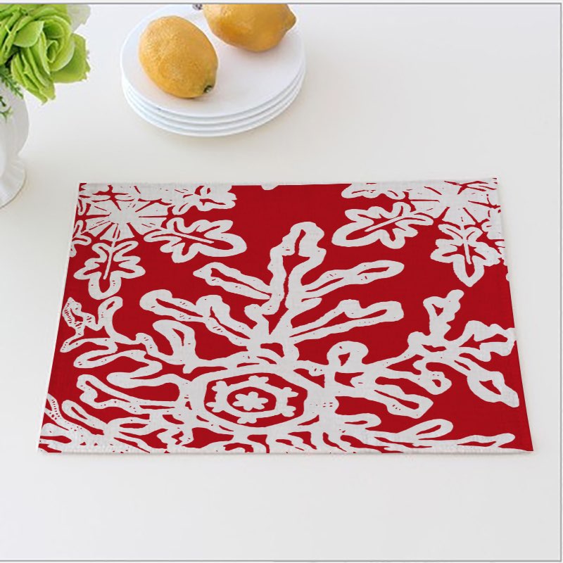 All I Want For Christmas Dinner Mats Snow Flake
