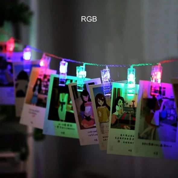 LED String Lights With Photo Clippers