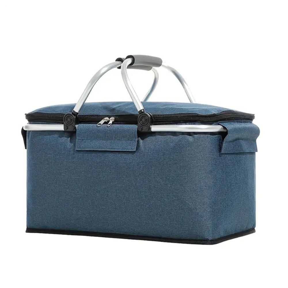 Collapsible Leakproof Picnic Basket Blue