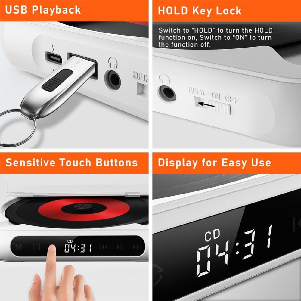 DiscGo™ | Portable CD Player