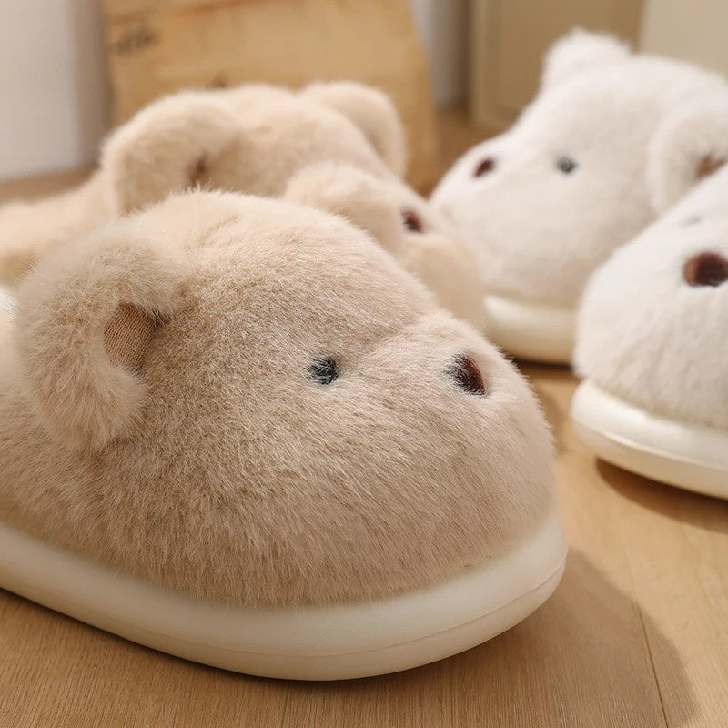 Women's Teddy Bear Plush Slippers