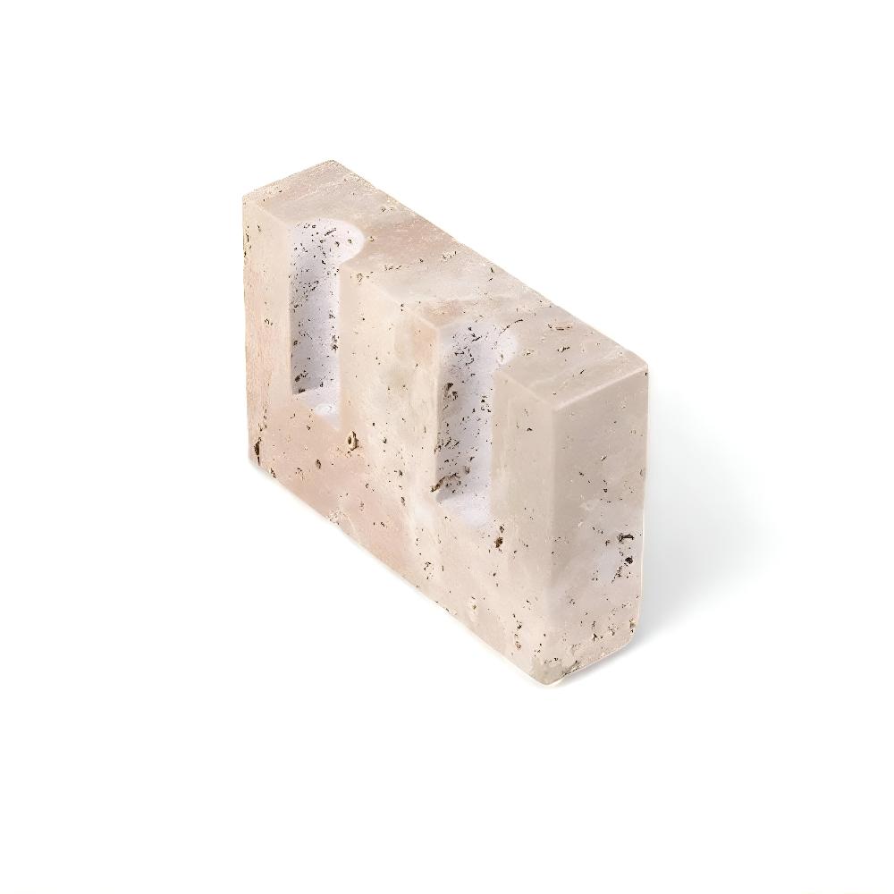 Timeless Glow Stone Candle Stand Polished