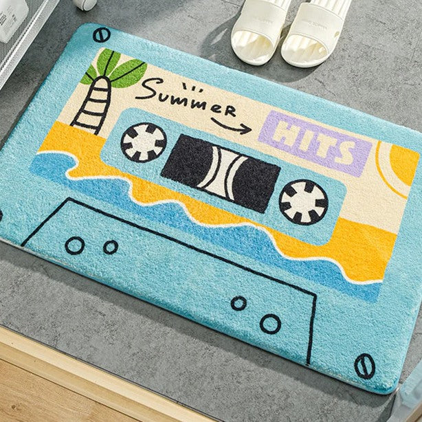 90s Cassette Rug Blue