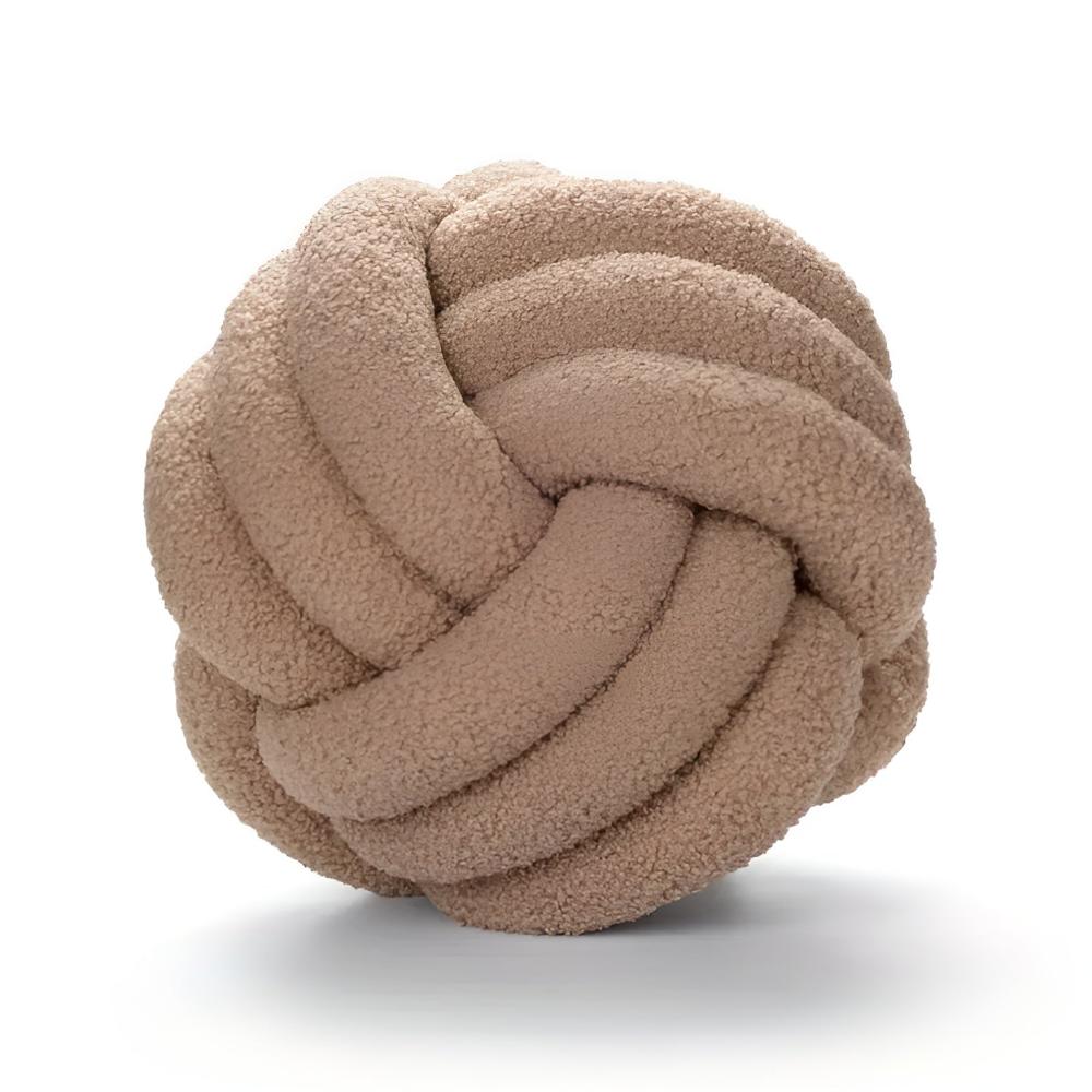 Knotted Boucle Cushion Khaki