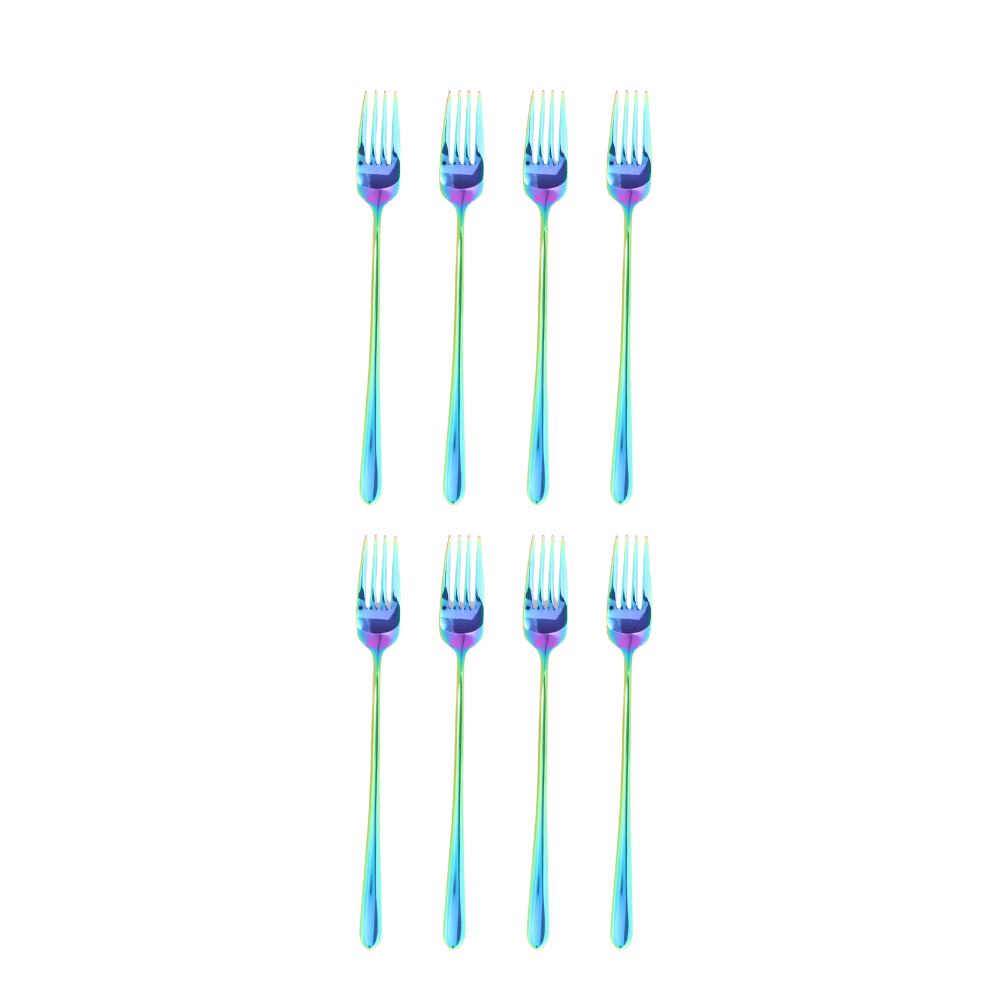 London Fork Set of 8 pieces Rainbow