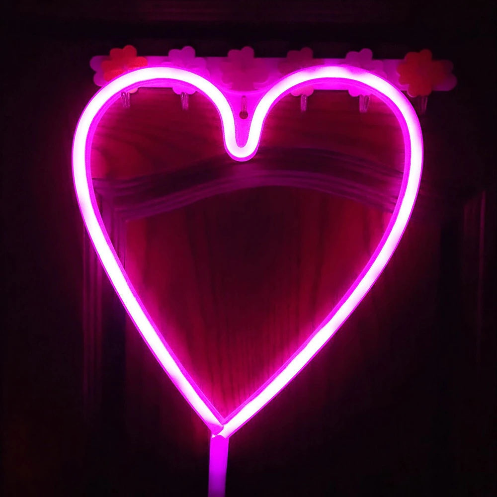 Aesthetic Neon Light Heart