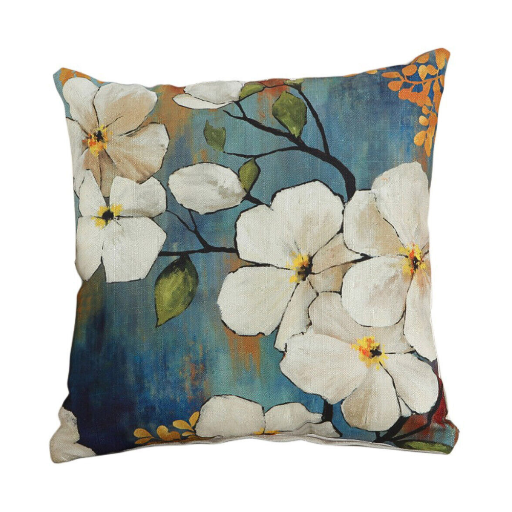 Feathered Floral Cushion Covers Petal