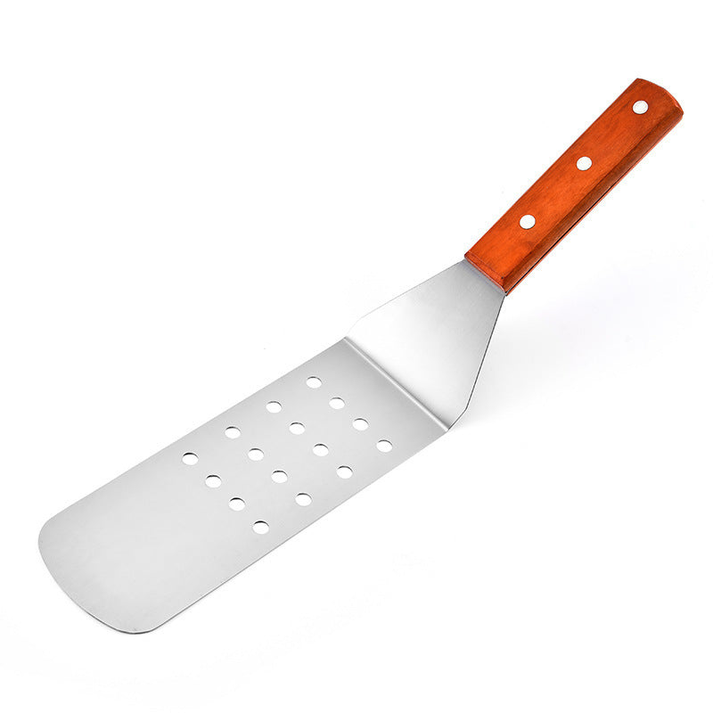 Stainless Kitchen Spatula with Wood Handle Slotted Spatula