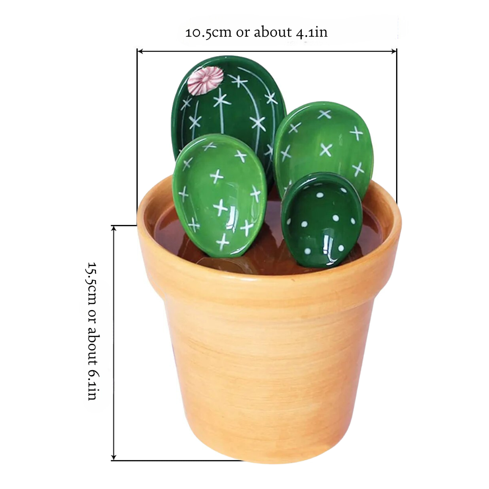 Cactus Measuring Spoon Set Neutral