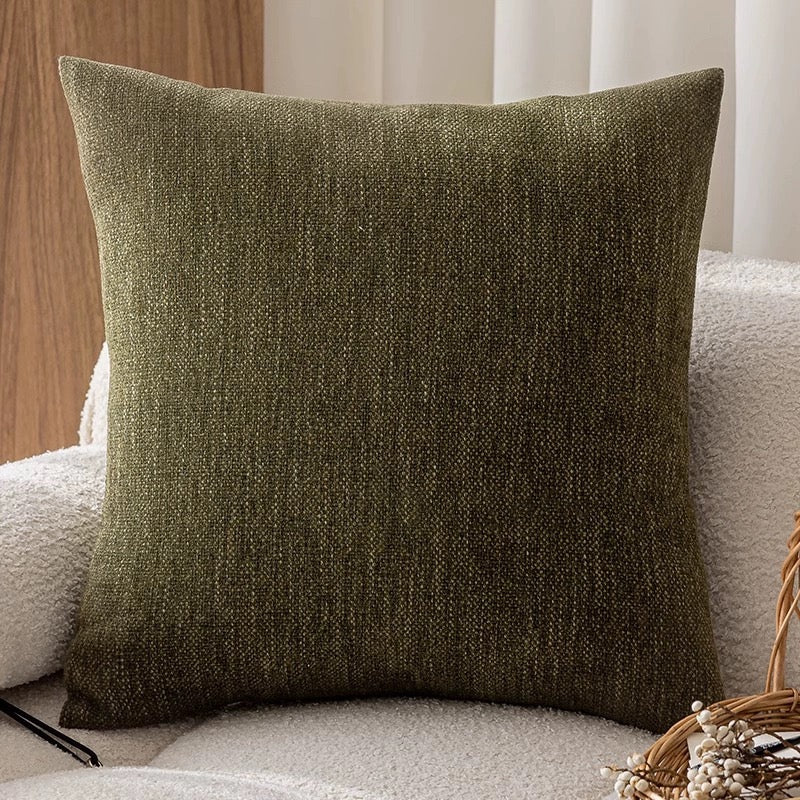 French Vintage-Inspired Cushion Covers Mantra Retro Green