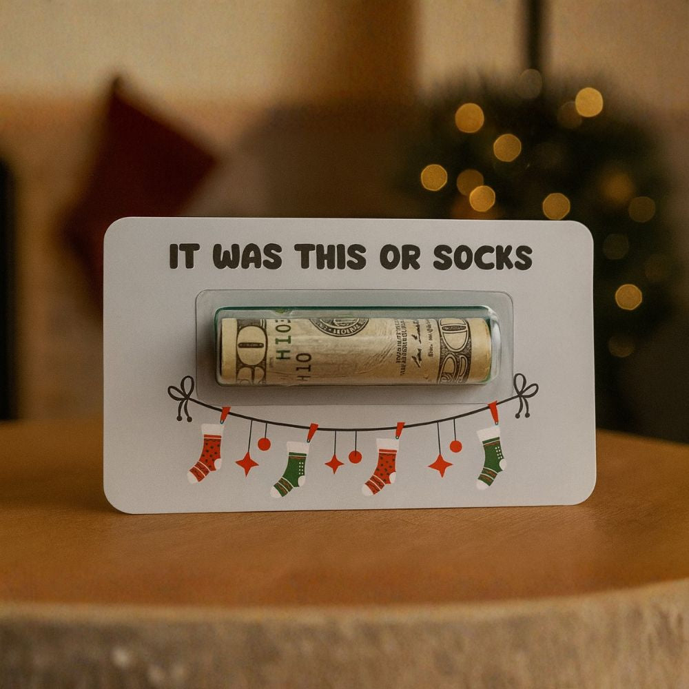 Christmas Money Holder White