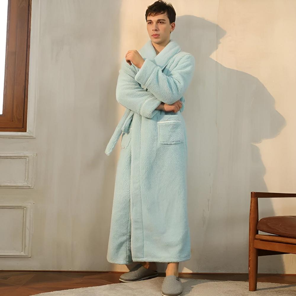 Sherpa Comfort Bathrobe Mint Green