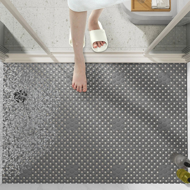 Interlocking Non Slip Shower Mat Dark Gray 11.8" × 11.8"
