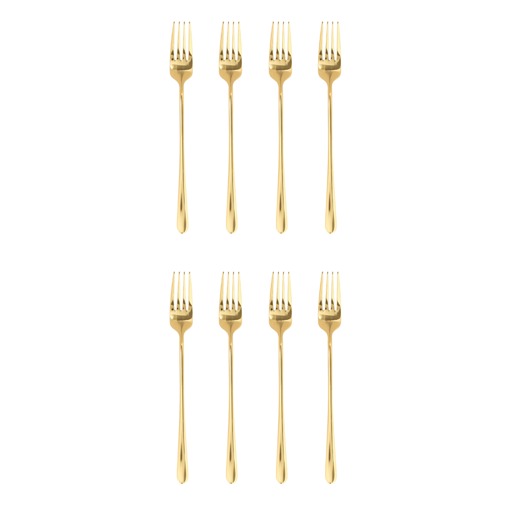 London Fork Set of 8 pieces Gold