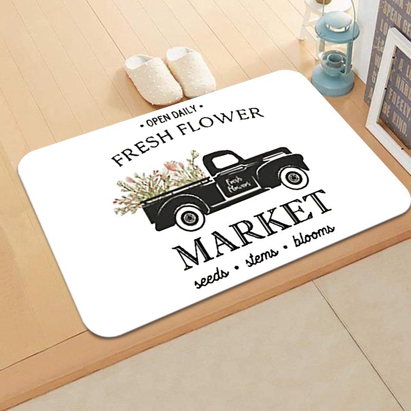 Spring Time Floor Mats Fresh Flowers