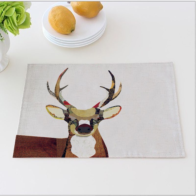 Deer Dinner Mats Colorful Deer