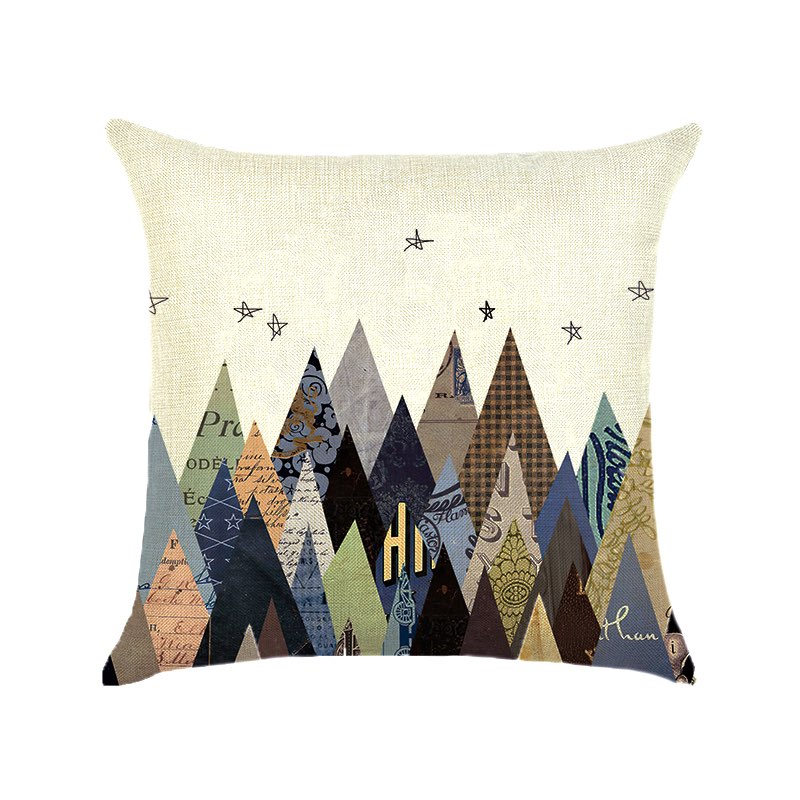 Deer Cushion Covers Mountains