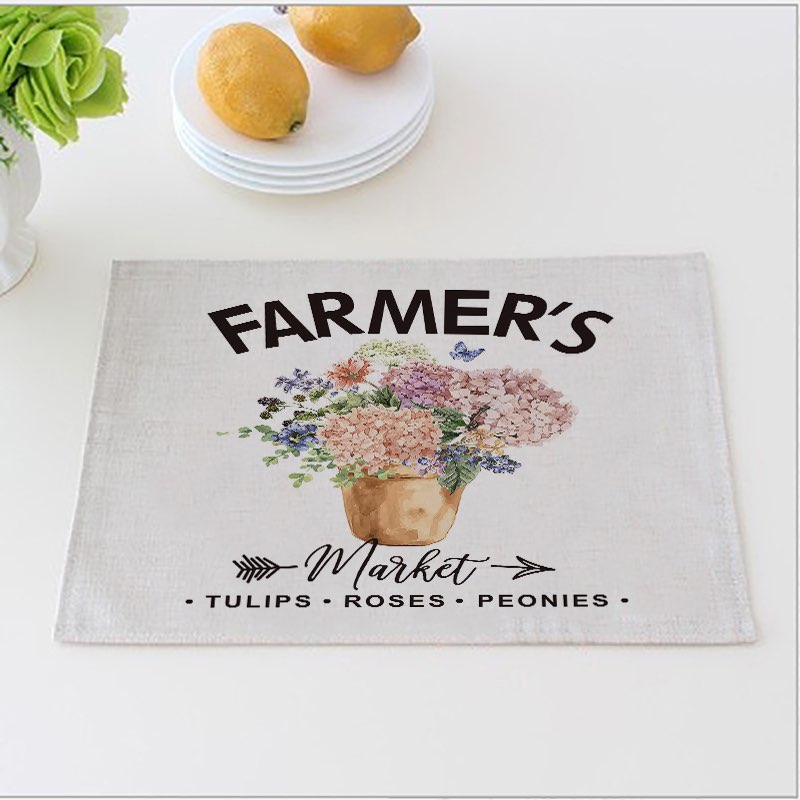 Spring Time Dinner Mats Farmers Market