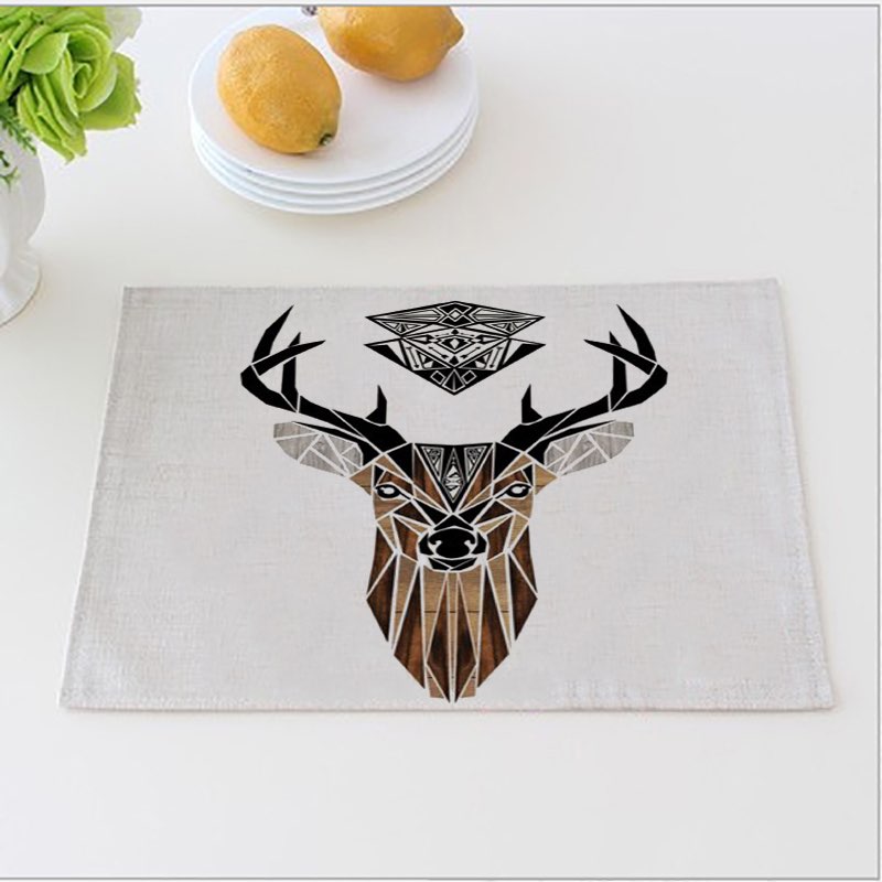 Deer Dinner Mats Triangle Deer